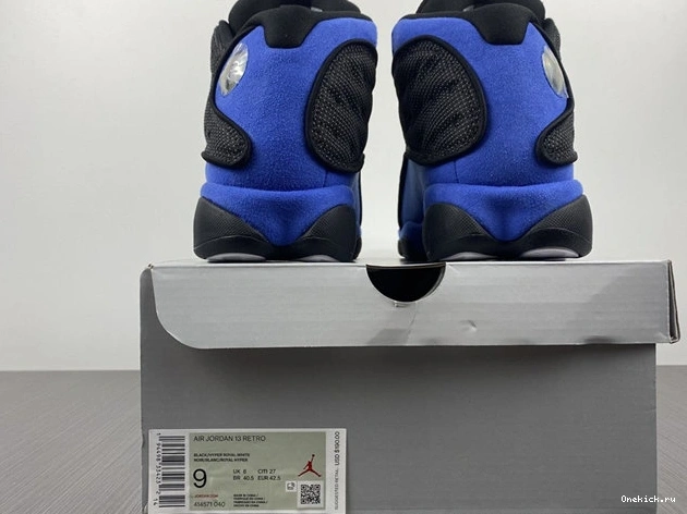 One Kick 414571- Jordan Hyper QuickDry 13 Retro 4175 Black Royal 1014